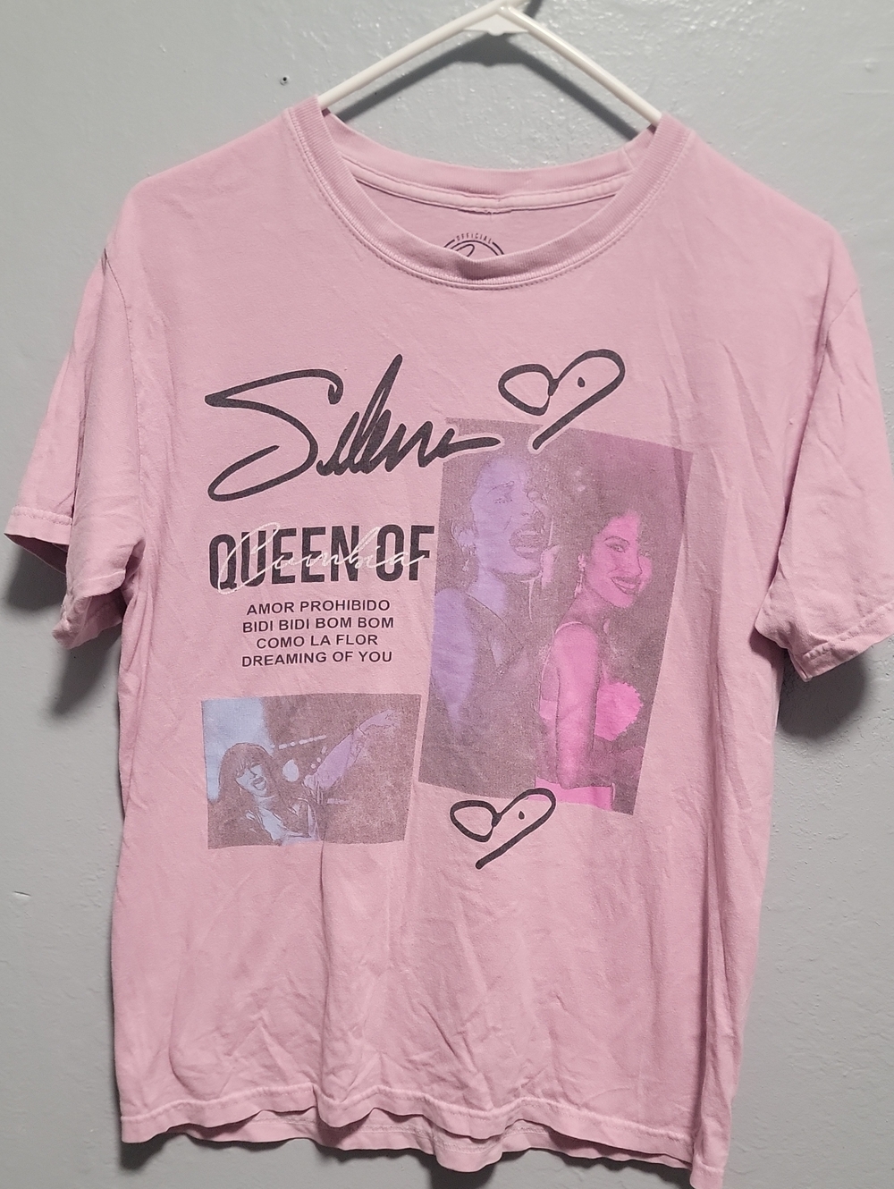 Official Selena Merch Pink Graphic Tee